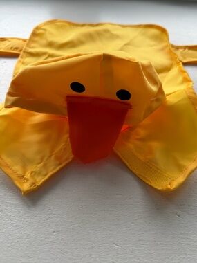 Pup Crew Yellow Duck Dog Raincoat XS